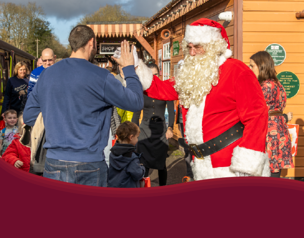Santa Express from Bishops Lydeard