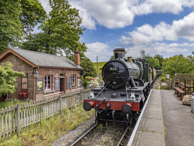 9351 at Stogumber Station - Mike Pinn